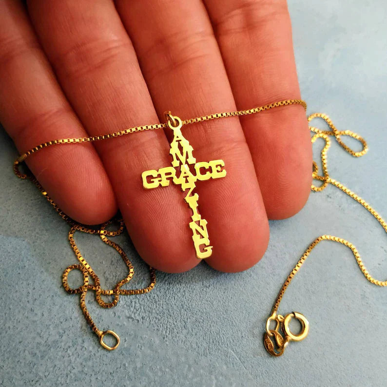 Amazing Grace Cross ElianaBridal&Jewelry