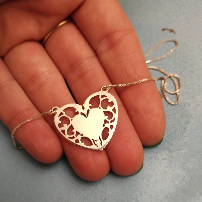 Heart Pendant Necklace ElianaBridal&Jewelry