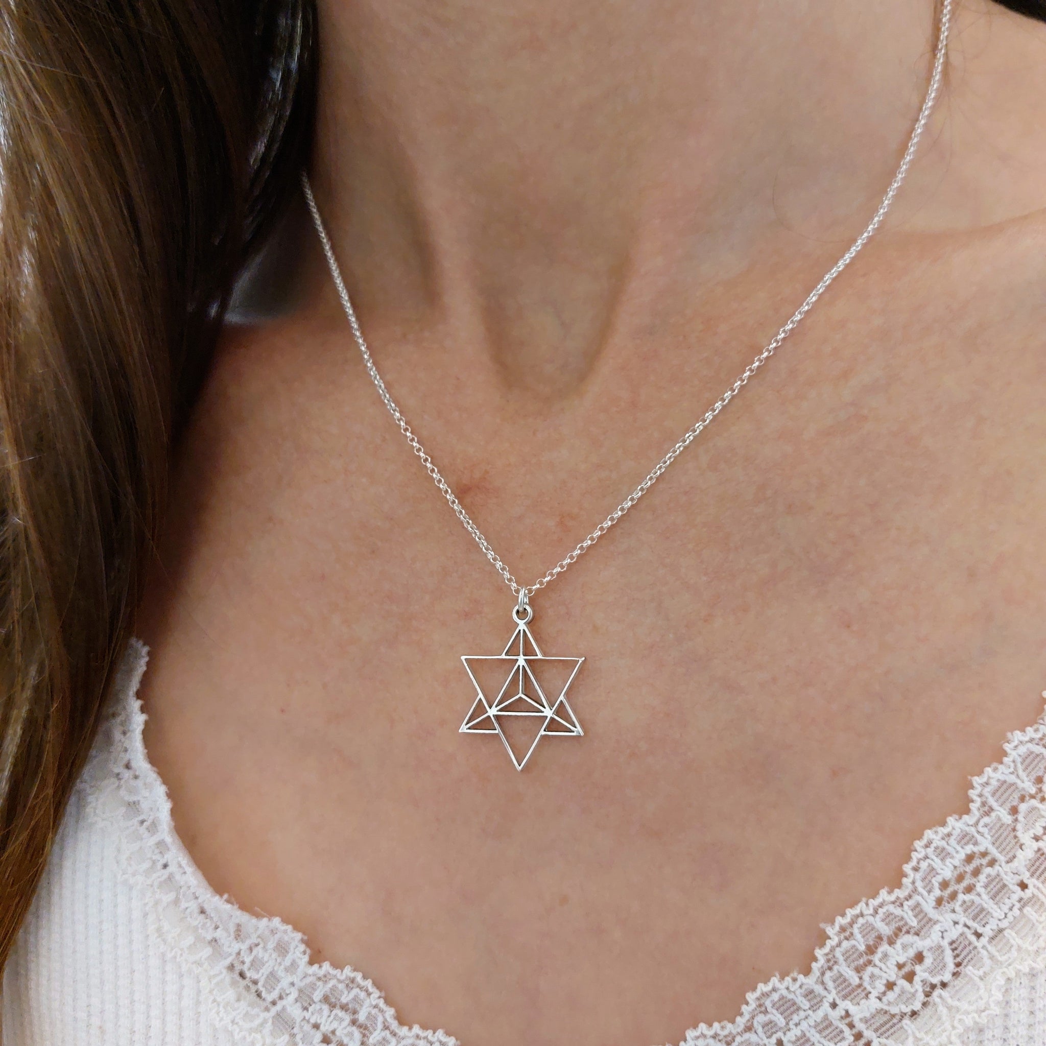 Merkaba Necklace Kabbalah Jewelry ElianaBridal&Jewelry